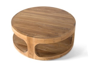 MASUTA DE CAFEA PISTOIA 100CM, REALIZATA DIN LEMN DE TEC, CULOARE NATUR, GINER Y COLOMER - Img 3