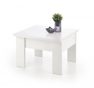 MASUTA DE CAFEA PLIABILA SERAFIN, ALB, STIL MODERN, HALMAR