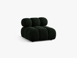 MODUL CANAPEA BELLIS, VERDE SMARALD, CU TAPITERIE DIN CATIFEA VENUS, MICADONI - Img 2
