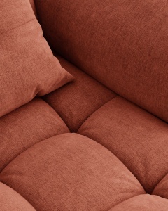 MODUL CANAPEA BLOOM, CARAMIZIU, 105X97 CM, CU TAPITERIE DIN TEXTIL STRUCTURAT WIND, MICADONI - Img 5