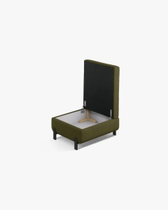 MODUL CANAPEA/COLTAR EXTENSIBIL GLORIA, VERDE, 76X92 CM, TAPITAT CU TAPITERIE DIN TEXTIL STRUCTURT BJORN, MICADONI - Img 2