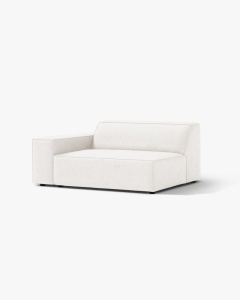 MODUL CANAPEA/COLTAR JODIE, 122X99 CM, ALB, PE STANGA, TAPITAT CU TAPITERIE DIN TEXTIL STRUCTURAT LIBERTY, MICADONI - Img 2