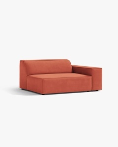 MODUL CANAPEA/COLTAR JODIE, 122X99 CM, CORAI, PE DREAPTA, TAPITAT CU TAPITERIE DIN TEXTIL CATIFEA VENUS, MICADONI - Img 2