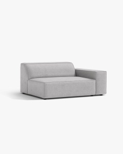 MODUL CANAPEA/COLTAR JODIE, 122X99 CM, GRI DESCHIS, PE DREAPTA, TAPITAT CU TAPITERIE DIN TEXTIL BOUCLE BALLO, MICADONI - Img 2