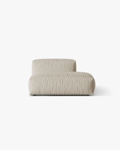 MODUL CANAPEA/COLTAR MARTINA, 133X106 CM, PE DREAPTA, BEJ DESCHIS, TAPITAT CU TAPITERIE DIN TEXTIL STRUCTURAT BOSTON, MICADONI