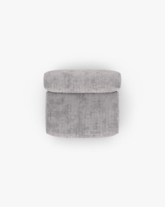 MODUL CANAPEA/COLTAR MARTINA, 76X130 CM, GRI DESCHIS, TAPITAT CU TAPITERIE DIN TEXTIL CORDOI TILIA, MICADONI - Img 4