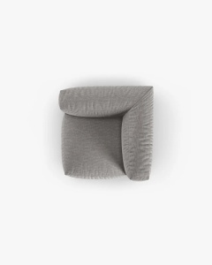 MODUL CANAPEA/COLTAR MARTINA, 76X98 CM, GRI DESCHIS, TAPITAT CU TAPITERIE DIN TEXTIL STRUCTURAT BOSTON, MICADONI - Img 4