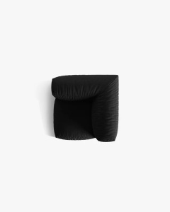 MODUL CANAPEA/COLTAR MARTINA, 76X98 CM, NEGRU, TAPITAT CU TAPITERIE DIN TEXTIL STRUCTURAT BOSTON, MICADONI - Img 4