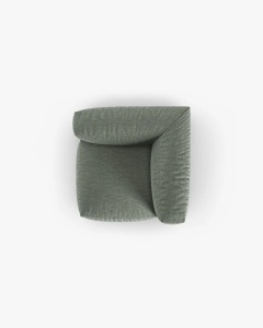 MODUL CANAPEA/COLTAR MARTINA, 76X98 CM, VERDE MUSCHI, TAPITAT CU TAPITERIE DIN TEXTIL STRUCTURAT BOSTON, MICADONI - Img 4