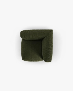 MODUL CANAPEA/COLTAR MARTINA, 76X98 CM, VERDE, TAPITAT CU TAPITERIE DIN TEXTIL STRUCTURAT BOSTON, MICADONI - Img 4