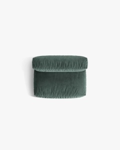 MODUL CANAPEA/COLTAR MARTINA, 90X132 CM, VERDE MUSCHI TAPITAT CU TAPITERIE DIN TEXTIL CATIFEA VOGUE, MICADONI - Img 4