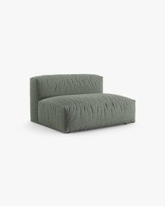 MODUL CANAPEA/COLTAR MARTINA, 90X132 CM, VERDE MUSCHI, TAPITAT CU TAPITERIE DIN TEXTIL STRUCTURAT BOSTON, MICADONI - Img 2