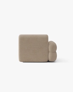 MODUL CANAPEA/COLTAR NEO, PE STANGA, NISIPIU, 110X100 CM, TAPITAT CU TAPITERIE DIN TEXTIL CHENILLE SILENCIO, MICADONI - Img 4