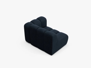 MODUL CANAPEA LUPIN, 114 CM, PE DREAPTA, ALBASTRU INCHIS, CU TAPITERIE DIN TEXTIL BOUCLE BALOO, MICADONI - Img 3