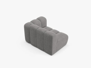 MODUL CANAPEA LUPIN, 114 CM, PE DREAPTA, GRI DESCHIS, CU TAPITERIE DIN TEXTIL CHENILLE EDEN, MICADONI - Img 3