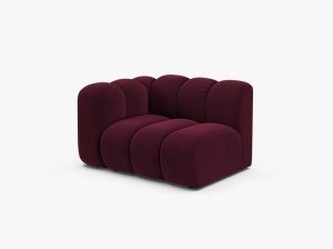 MODUL CANAPEA LUPIN, 114 CM, PE STANGA, VISINIU, CU TAPITERIE DIN TEXTIL CATIFEA VENUS, MICADONI - Img 2