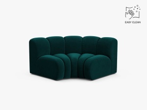 MODUL CANAPEA LUPIN, 185 CM, PETROL INTENS, CU TAPITERIE DIN TEXTIL CATIFEA VENUS, MICADONI