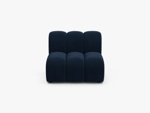 MODUL CANAPEA LUPIN, 90 CM, ALBASTRU ROYAL, CU TAPITERIE DIN TEXTIL CATIFEA SALVADOR, MICADONI