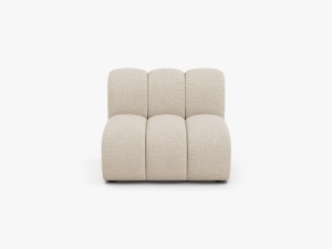 MODUL CANAPEA LUPIN, 90 CM, BEJ, CU TAPITERIE DIN TEXTIL BOUCLE BALOO, MICADONI