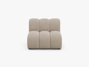 MODUL CANAPEA LUPIN, 90 CM, BEJ INCHIS, CU TAPITERIE DIN TEXTIL CHENILLE EDEN, MICADONI