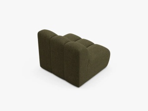 MODUL CANAPEA LUPIN, 90 CM, GRI IVERDE, CU TAPITERIE DIN TEXTIL CHENILLE EDEN, MICADONI - Img 3