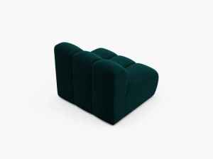 MODUL CANAPEA LUPIN, 90 CM, PETROL INTENS, CU TAPITERIE DIN TEXTIL CATIFEA VENUS, MICADONI - Img 3
