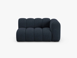 MODUL CANAPEA LUPIN, PE DREAPTA, 144 CM, ALBASTRU MARIN, CU TAPITERIE DIN TEXTIL CHENILLE EDEN, MICADONI