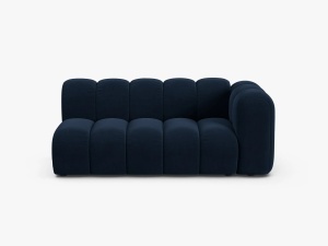 MODUL CANAPEA LUPIN, PE DREAPTA, 173 CM, ALBASTRU ROYAL, CU TAPITERIE DIN TEXTIL CATIFEA SALVADOR, MICADONI