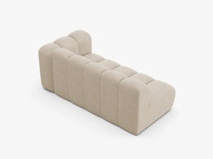 MODUL CANAPEA LUPIN, PE DREAPTA, 173 CM, BEJ, CU TAPITERIE DIN TEXTIL BOUCLE BALOO, MICADONI - Img 3