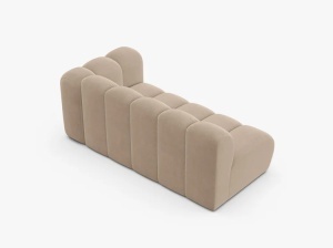 MODUL CANAPEA LUPIN, PE DREAPTA, 173 CM, BEJ, CU TAPITERIE DIN TEXTIL CATIFEA VENUS, MICADONI - Img 3