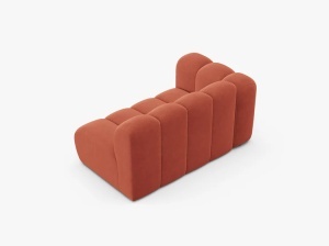 MODUL CANAPEA LUPIN, PE STANGA, 144 CM, CORAI, CU TAPITERIE DIN TEXTIL CATIFEA VENUS, MICADONI - Img 3