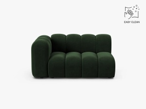 MODUL CANAPEA LUPIN, PE STANGA, 144 CM, VERDE SMARALD, CU TAPITERIE DIN TEXTIL CATIFEA VENUS, MICADONI