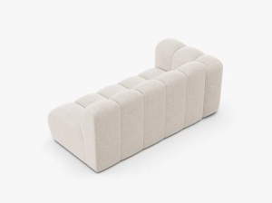 MODUL CANAPEA LUPIN, PE STANGA, 173 CM, BEJ DESCHIS, CU TAPITERIE DIN TEXTIL CHENILLE EDEN, MICADONI - Img 3