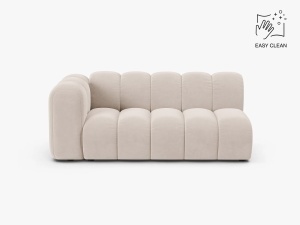MODUL CANAPEA LUPIN, PE STANGA, 173 CM, BEJ DESCHIS, CU TAPITERIE DIN TEXTIL CATIFEA VENUS, MICADONI