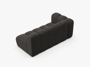 MODUL CANAPEA LUPIN, PE STANGA, 173 CM, GRI INCHIS, CU TAPITERIE DIN TEXTIL CHENILLE EDEN, MICADONI - Img 3