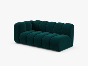 MODUL CANAPEA LUPIN, PE STANGA, 173 CM, PETROL INTENS, CU TAPITERIE DIN TEXTIL CATIFEA VENUS, MICADONI - Img 2