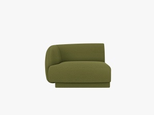 MODUL CANAPEA MILEY, PE STANGA, CU TAPITERIE DIN TEXTIL BOUCLE BALOO, MICADONI
