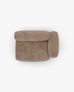 MODUL COLTAR/CANAPEA MARTINA, 120X160 CM, PE DREAPTA, ADANCIME SCAUN 90 CM, GHINDA, TAPITAT CU TAPITERIE DIN TEXTIL CORDOI TILIA, MICADONI - Img 4