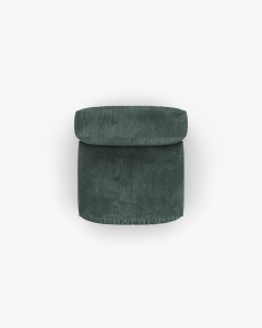 MODUL COLTAR/CANAPEA MARTINA, 120X92 CM, ADANCIME SCAUN 90 CM, VERDE MUSCHI, TAPITAT CU TAPITERIE DIN TEXTIL CATIFEA VOGUE, MICADONI - Img 4