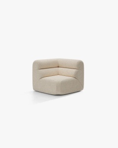MODUL COLTAR NEO, BEJ DESCHIS, 100X100 CM, TAPITAT CU TAPITERIE DIN TEXTIL CHENILLE SILENCIO, MICADONI