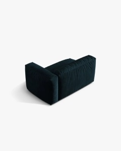 MODUL COTIERA CANAPEA/COLTAR MARTINA, 160X106 CM, PE DREAPTA, ALBASTRU INCHIS, TAPITAT CU TAPITERIE DIN TEXTIL CATIFEA VOGUE, MICADONI - Img 3