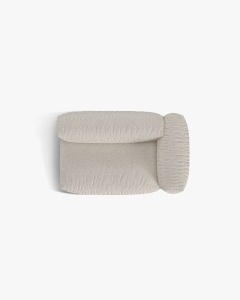 MODUL COTIERA CANAPEA/COLTAR MARTINA, 160X106 CM, PE DREAPTA, BEJ, TAPITAT CU TAPITERIE DIN TEXTIL CATIFEA VOGUE, MICADONI - Img 4