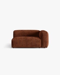MODUL COTIERA CANAPEA/COLTAR MARTINA, 160X106 CM, PE DREAPTA, CARAMIZIU, TAPITAT CU TAPITERIE DIN TEXTIL CORDOI TILIA, MICADONI