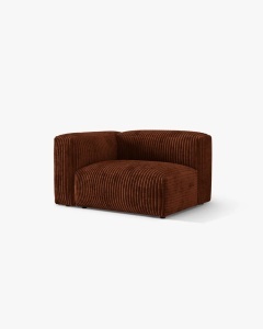 MODUL LATERAL PENTRU CANAPEA MARTINA, PE STANGA, CARAMIZIU, TAPITAT CU TAPITERIE DIN TEXTIL CORDOI TILIA, MICADONI - Img 2