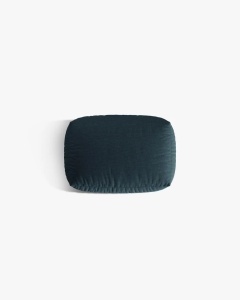 MODUL POUF CANAPEA/COLTAR MARTINA, 103X73 CM, BLUE JEANS, TAPITAT CU TAPITERIE DIN TEXTIL STRUCTURAT BOSTON, MICADONI - Img 3