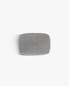 MODUL POUF CANAPEA/COLTAR MARTINA, 103X73 CM, GRI GRAFIT, TAPITAT CU TAPITERIE DIN TEXTIL BOUCLE MONET, MICADONI - Img 3