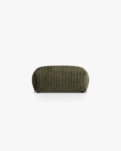 MODUL POUF CANAPEA/COLTAR MARTINA, 103X73 CM, VERDE MUSCHI, TAPITAT CU TAPITERIE DIN TEXTIL CORDOI TILIA, MICADONI