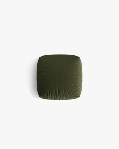 MODUL POUF CANAPEA/COLTAR MARTINA, 108X108 CM, GRI DESCHIS, TAPITAT CU TAPITERIE DIN TEXTIL STRUCTURAT BOSTON, MICADONI - Img 3