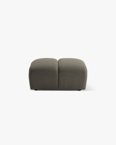MODUL POUF COLTAR DIANA, GRI, 60X82 CM, TAPITAT CU TAPITERIE DIN TEXTIL 3D SONIC, MICADONI