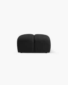 MODUL POUF COLTAR DIANA, GRI ANTRACIT, 60X82 CM, TAPITAT CU TAPITERIE DIN TEXTIL STRUCTURAT BUBBLE, MICADONI